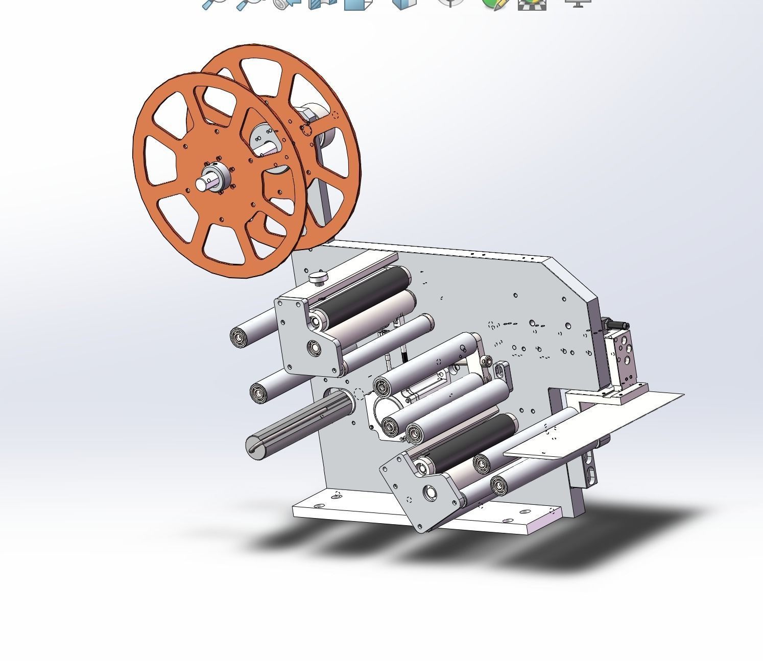 Battery tape fitting machine 3D model_18