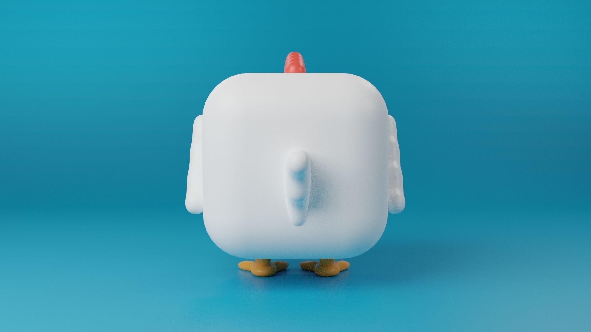 3D Cute cube character Animals pack 3D model_19