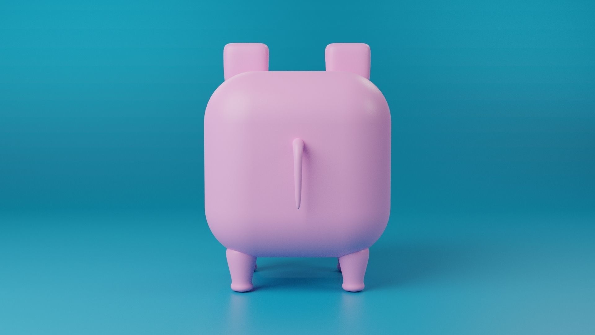 3D Cute cube character Animals pack 3D model_40