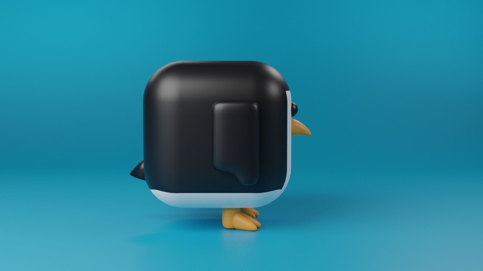 3D Cute cube character Animals pack 3D model_37