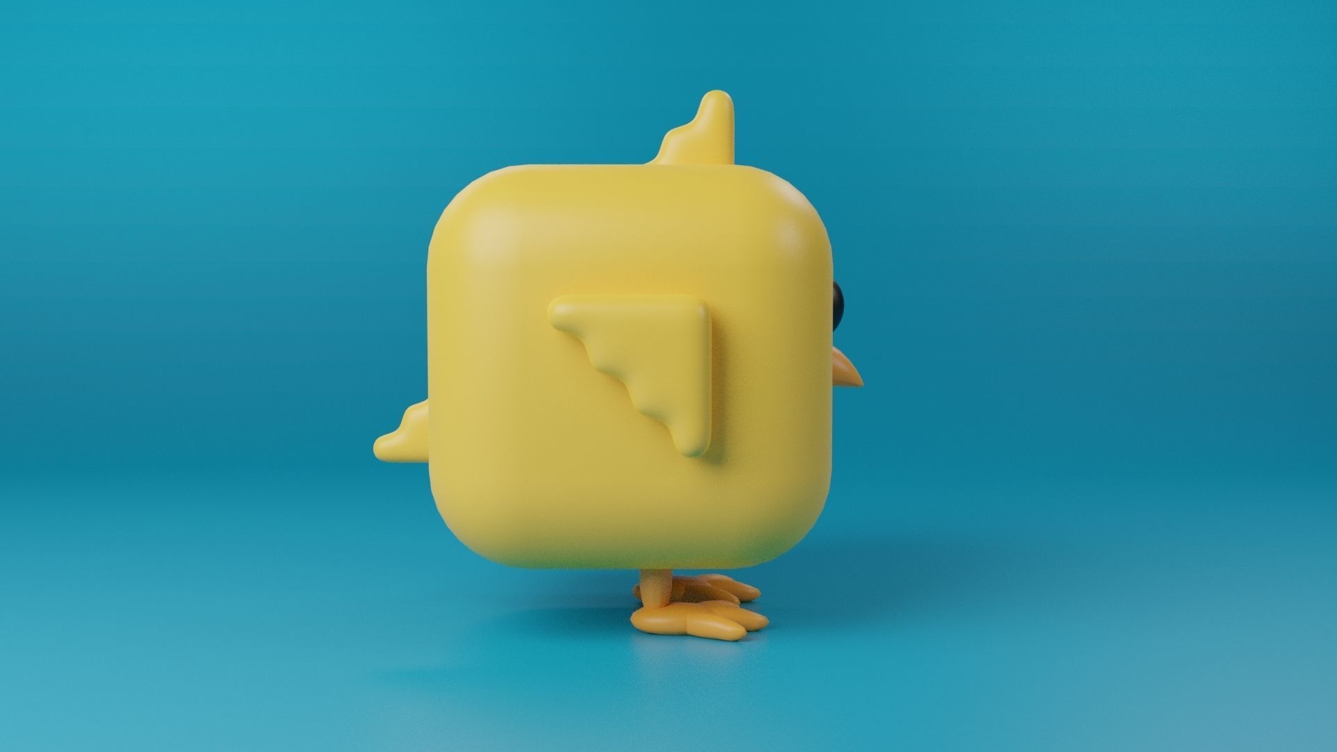 3D Cute cube character Animals pack 3D model_13