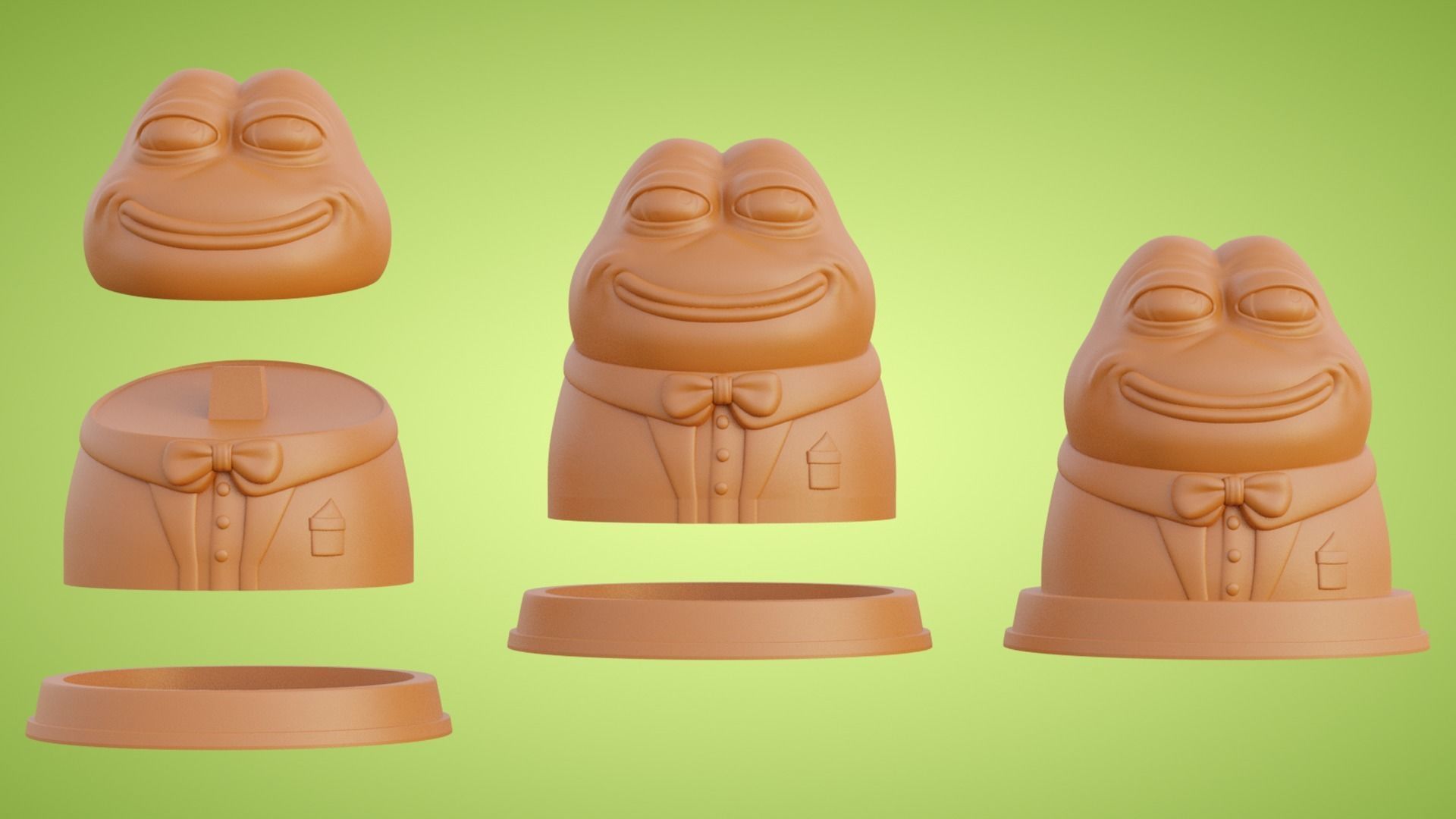 GENTLEMAN PEPE 3D print model_2