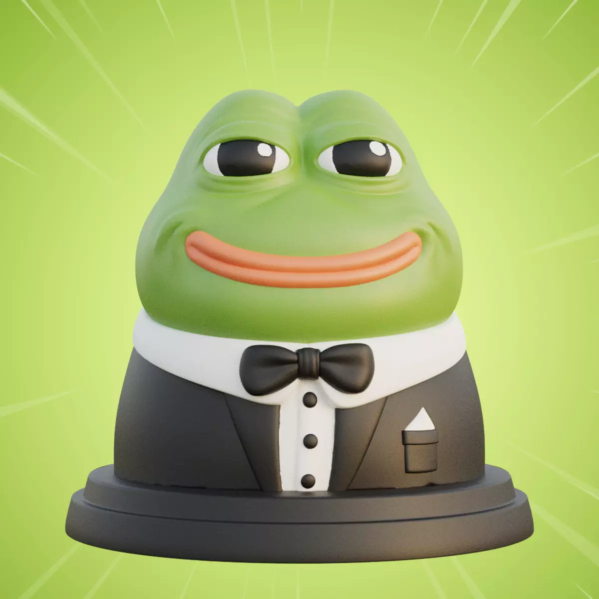 GENTLEMAN PEPE 3D print model_0