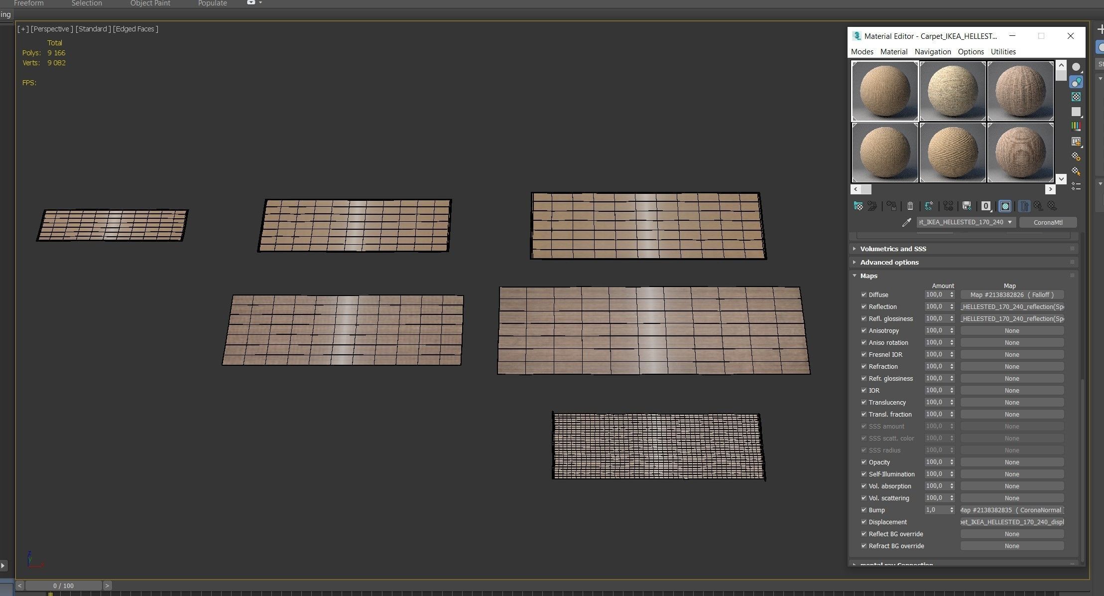Carpet IKEA set 02 3D model_7