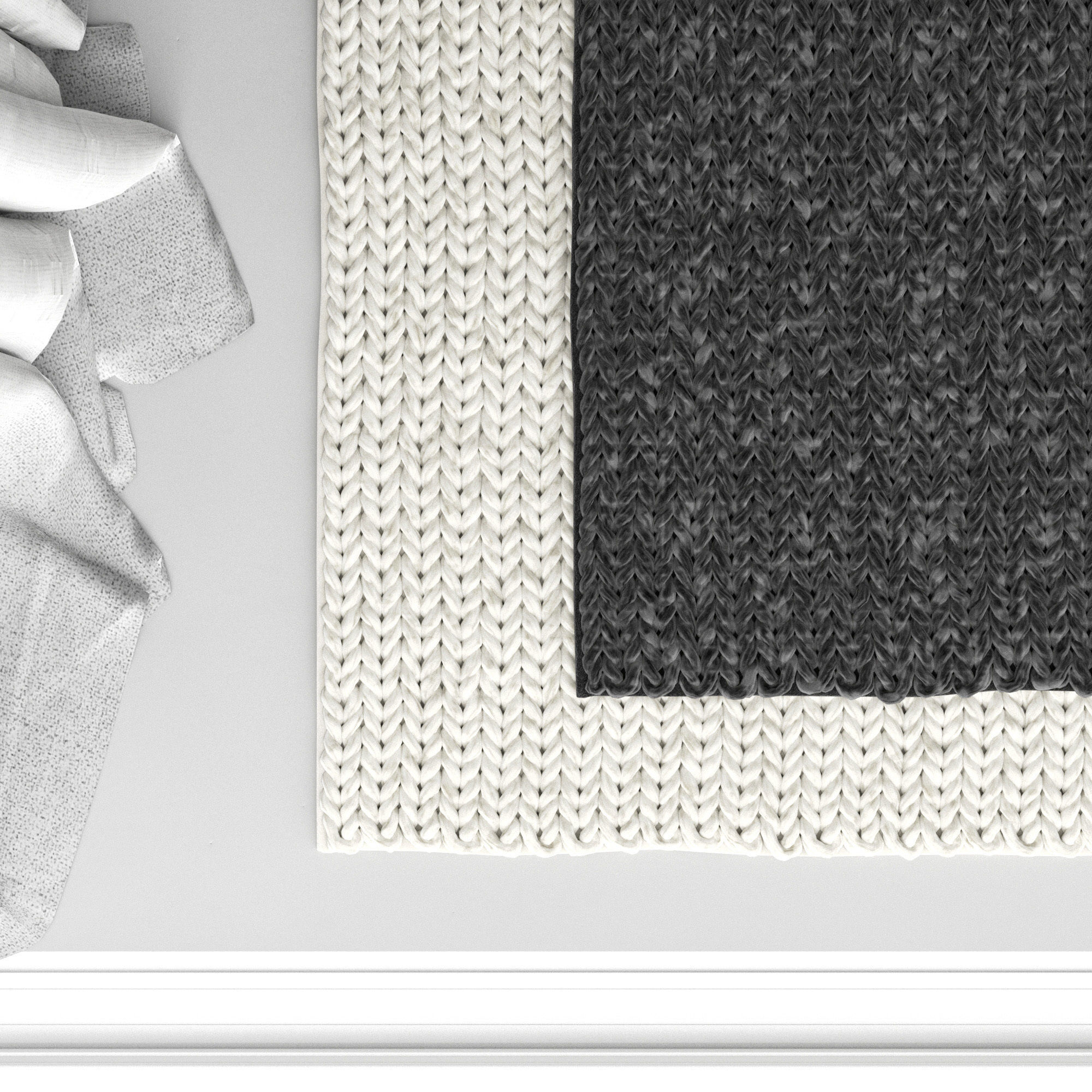 Carpet IKEA HJORTSVANG set 03 3D model_3