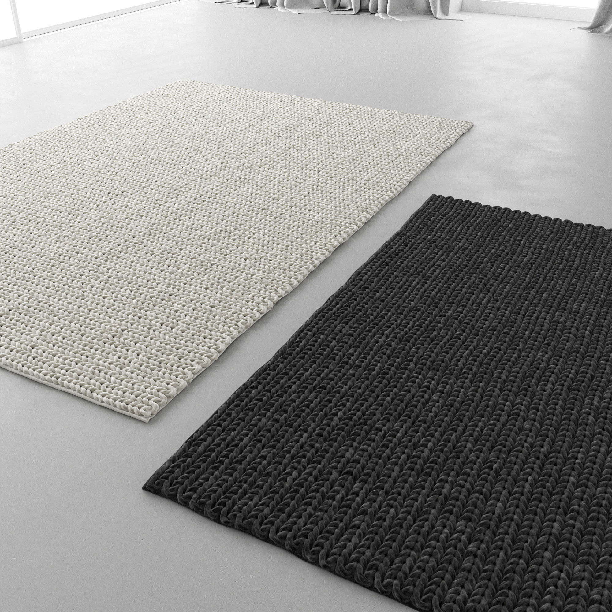 Carpet IKEA HJORTSVANG set 03 3D model_2