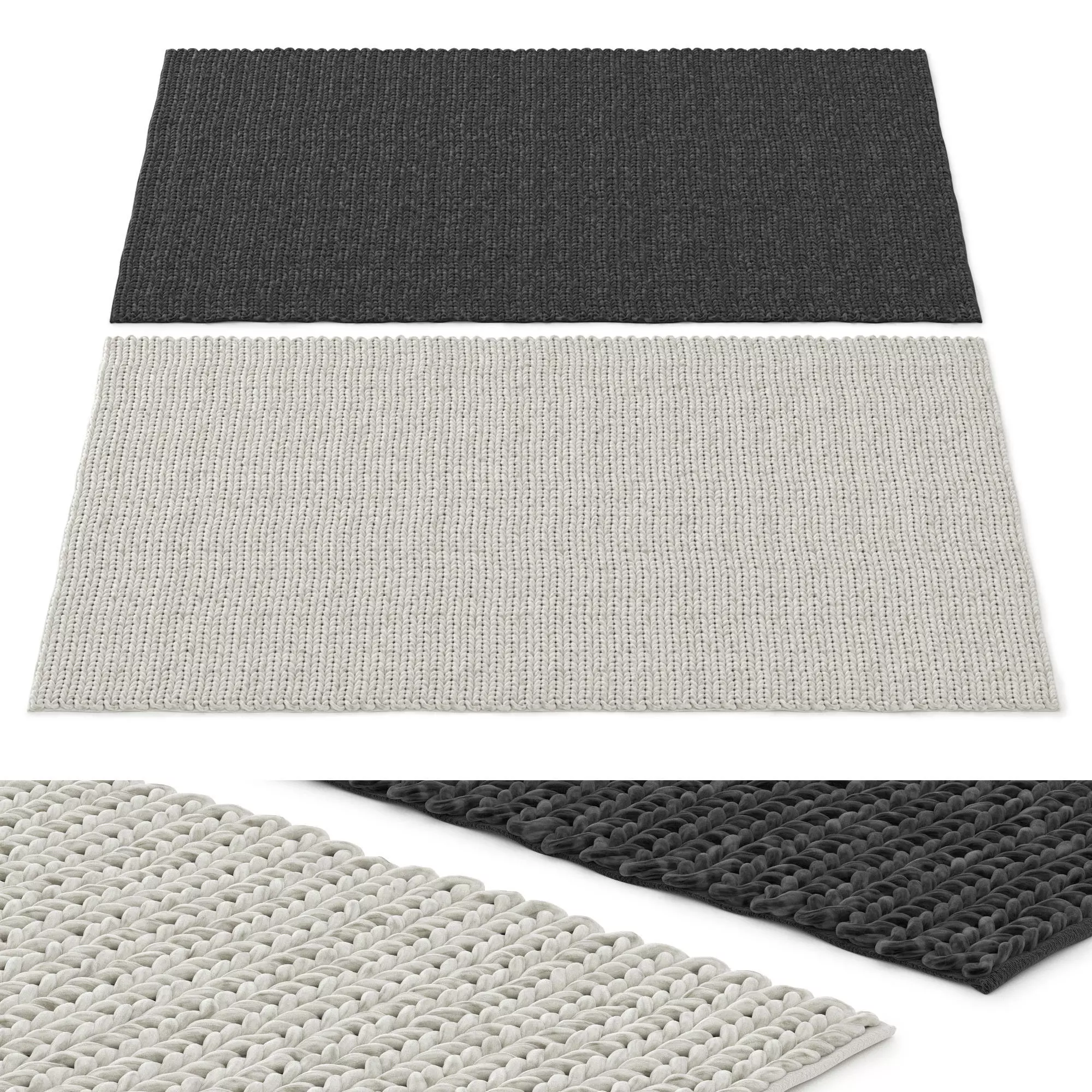 Carpet IKEA HJORTSVANG set 03 3D model_0