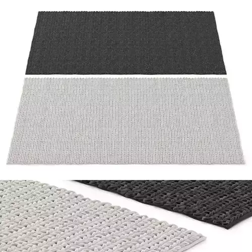 Carpet IKEA HJORTSVANG set 03 3D model