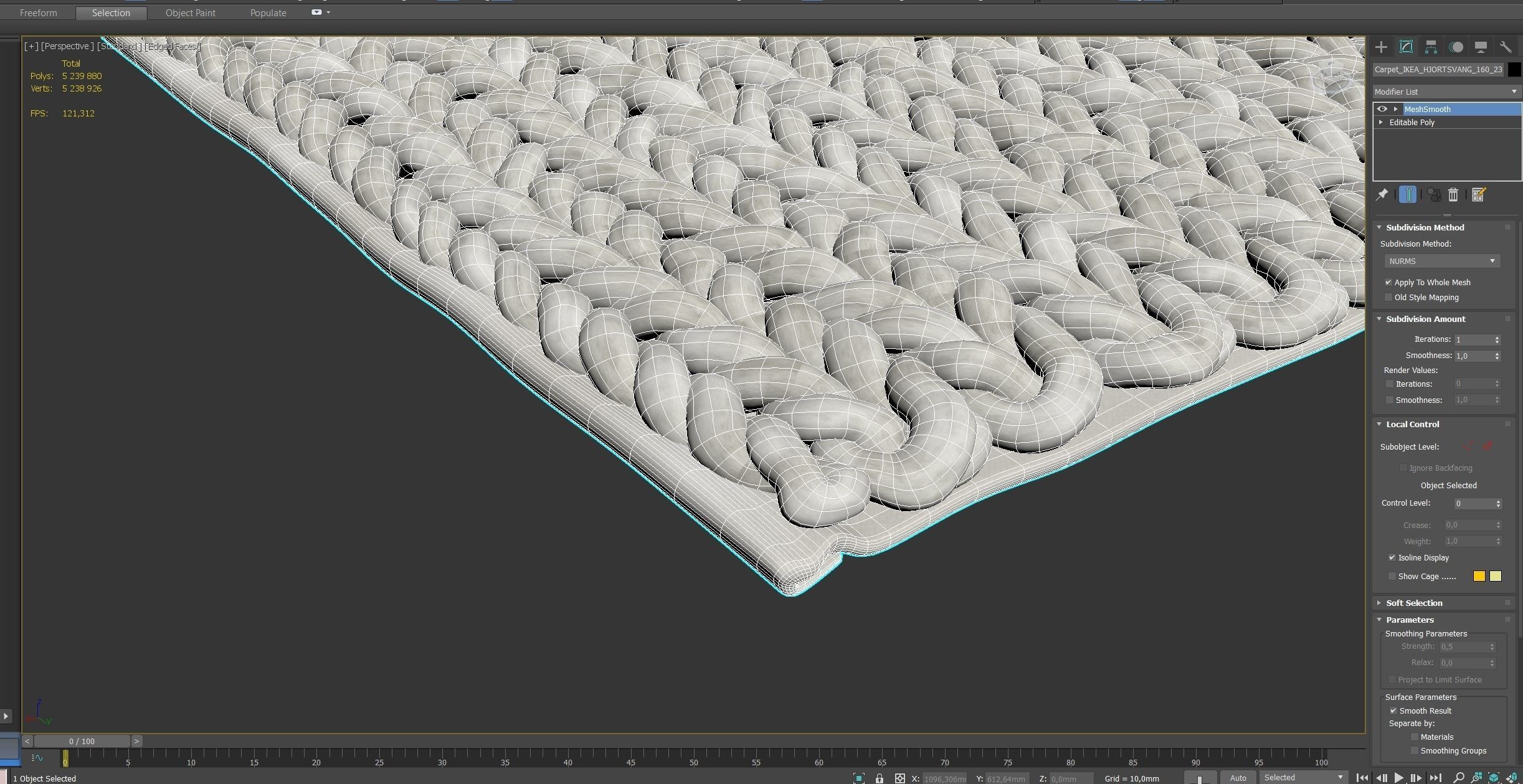 Carpet IKEA HJORTSVANG set 03 3D model_10