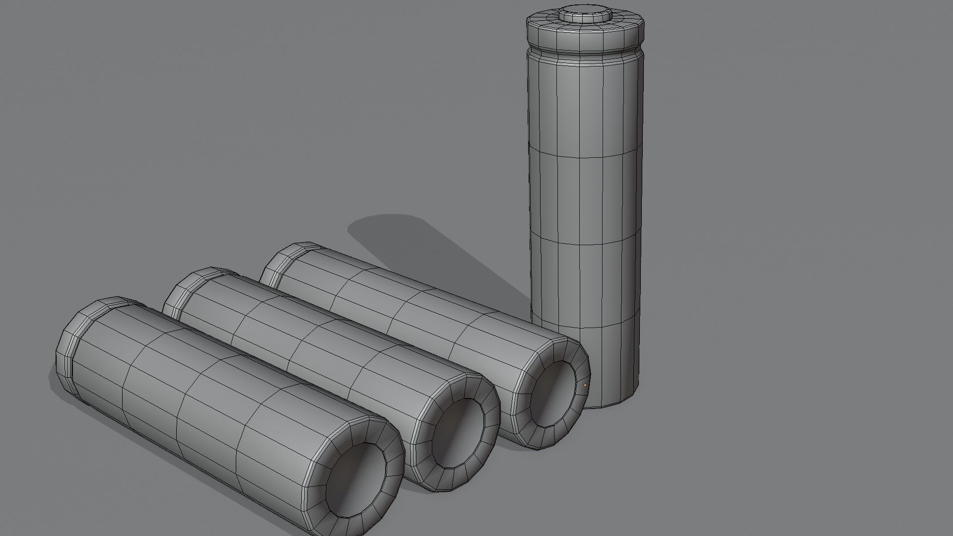 Battery rechargeable 18650 Low-poly 3D model_10