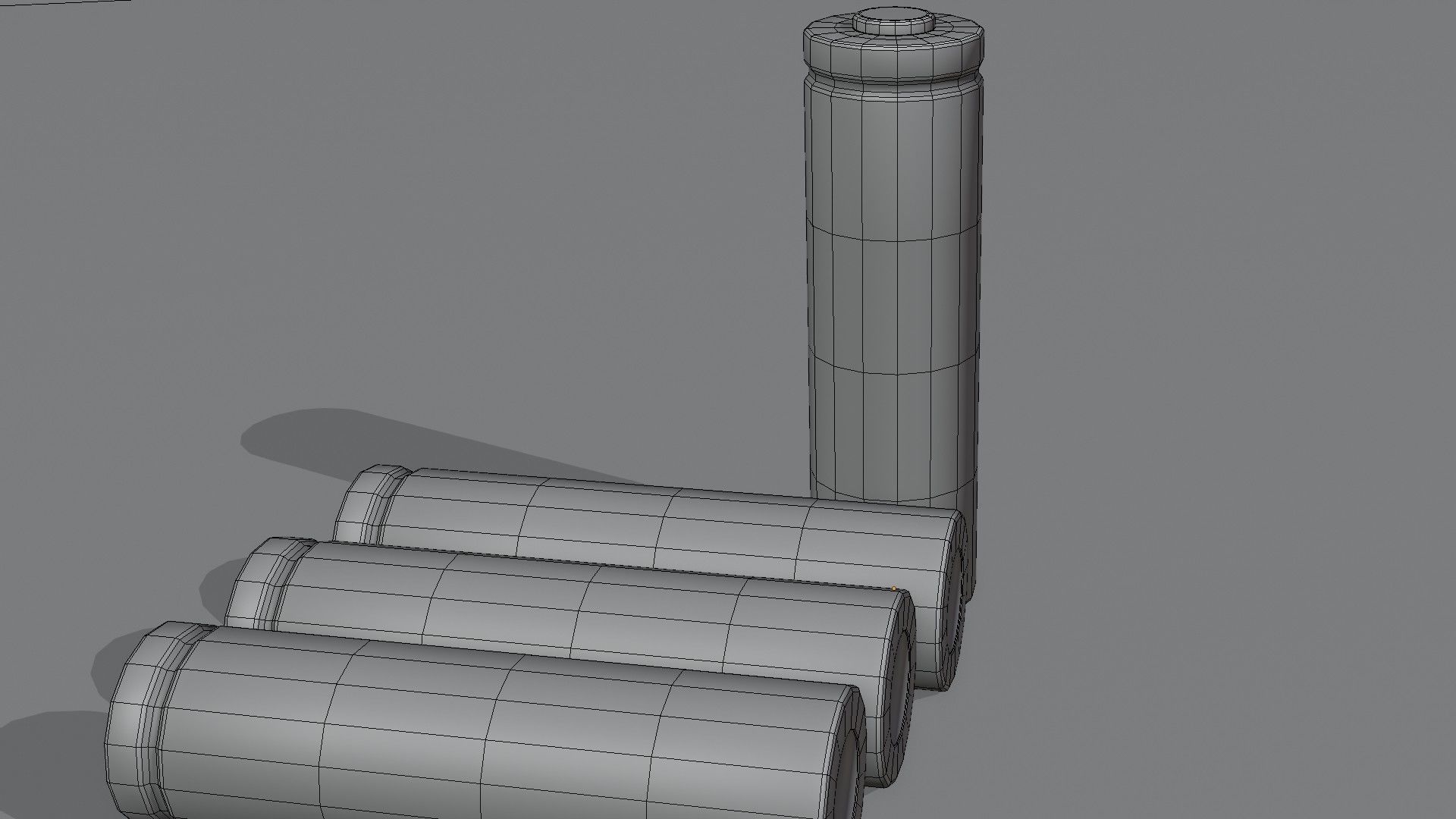 Battery rechargeable 18650 Low-poly 3D model_9