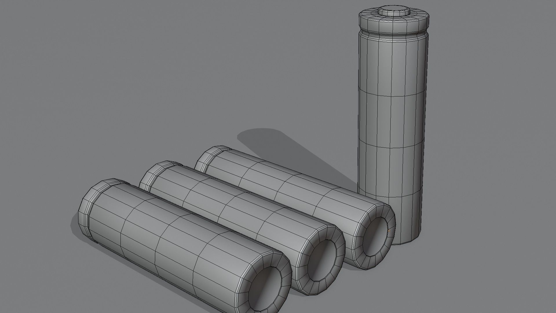 Battery rechargeable 18650 Low-poly 3D model_11