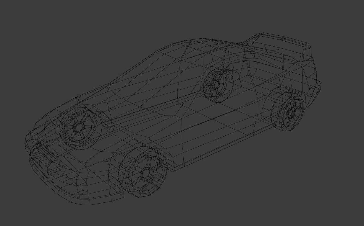 Sports Car Low Poly Low-poly 3D model_12