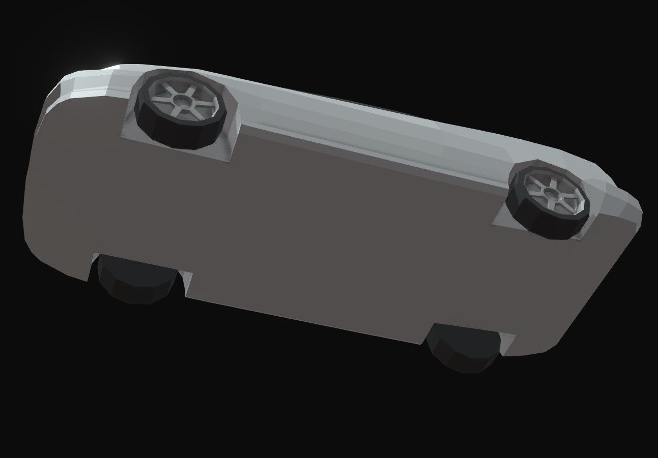 Sports Car Low Poly Low-poly 3D model_3