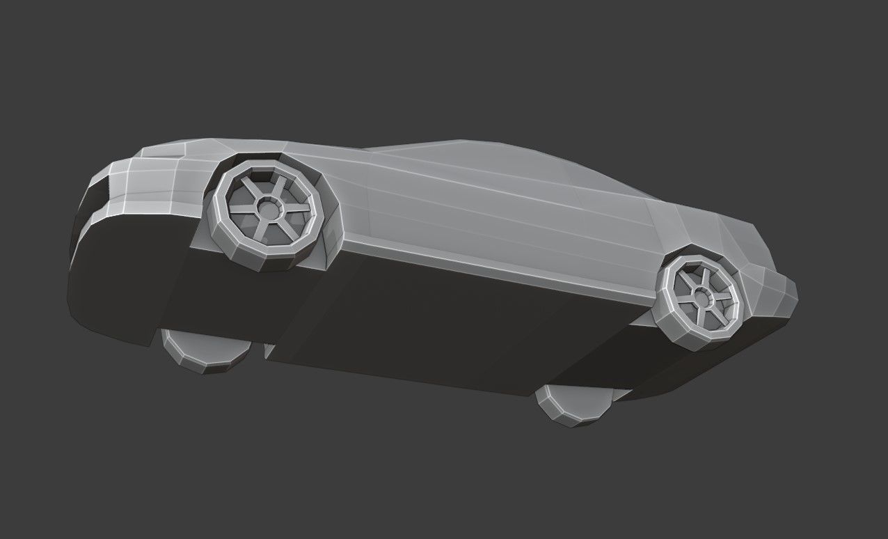 Sports Car Low Poly Low-poly 3D model_9