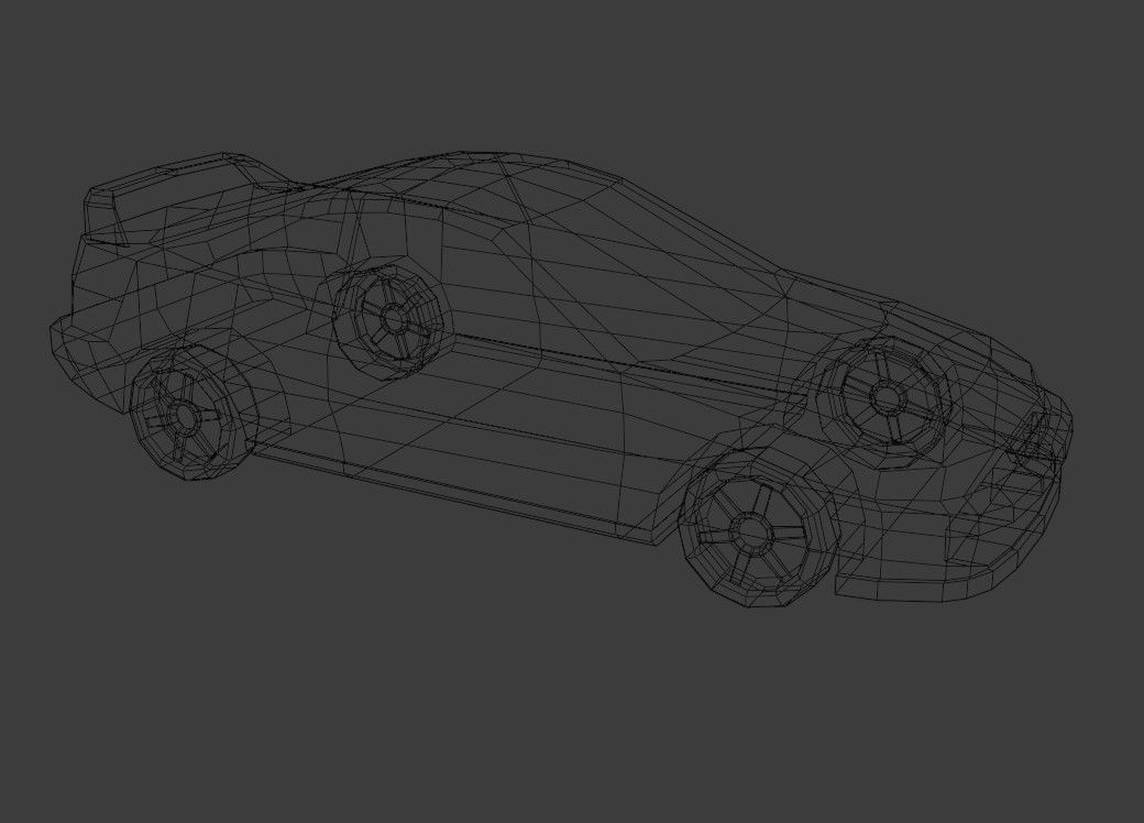 Sports Car Low Poly Low-poly 3D model_13