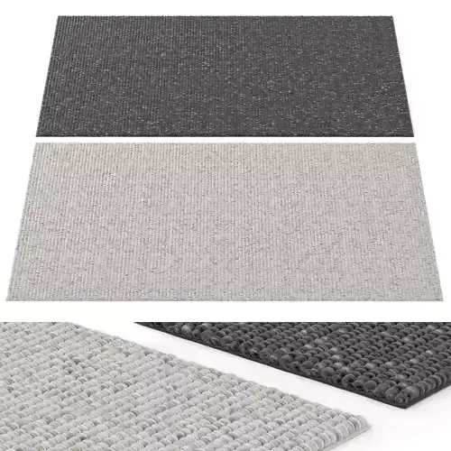 Carpet IKEA HJORTHEDE set 04 3D model