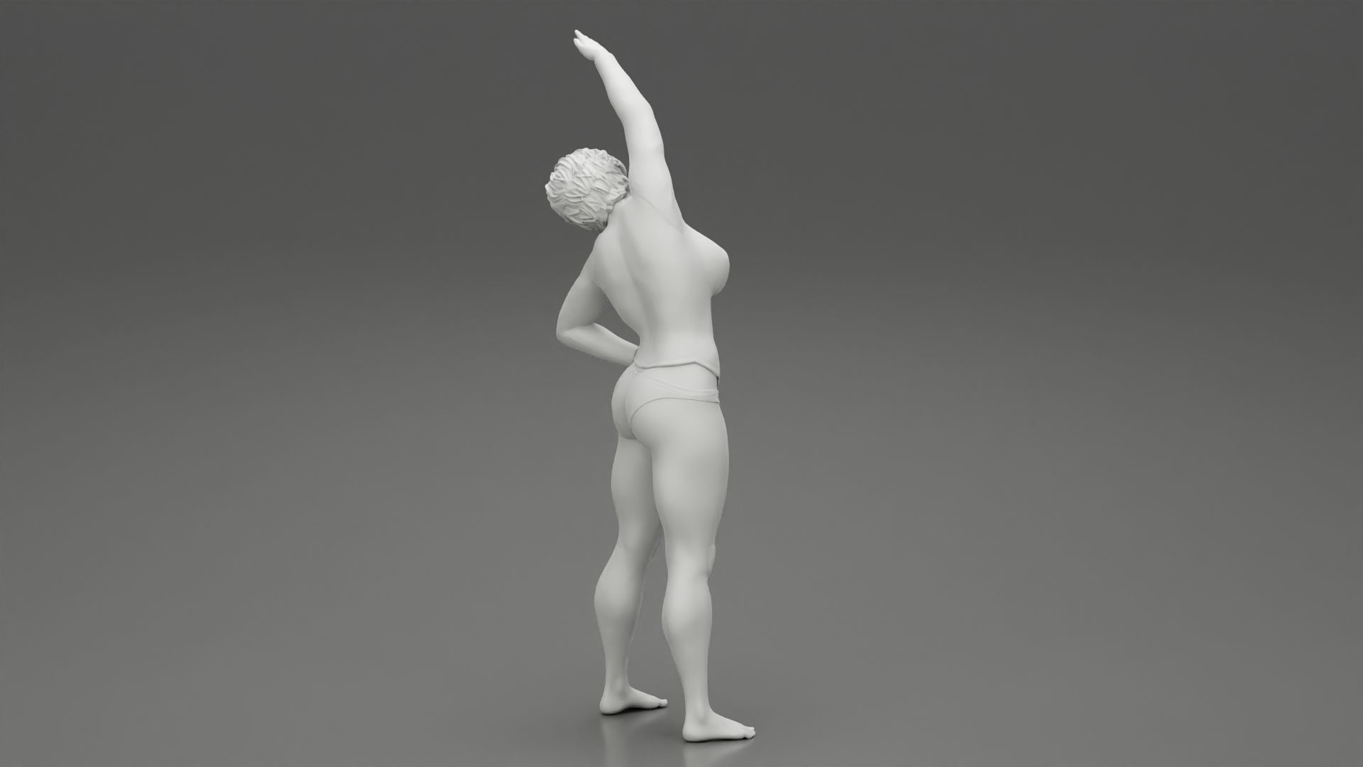 Girl Doing Gymnastics In The Morning 3D print model_8