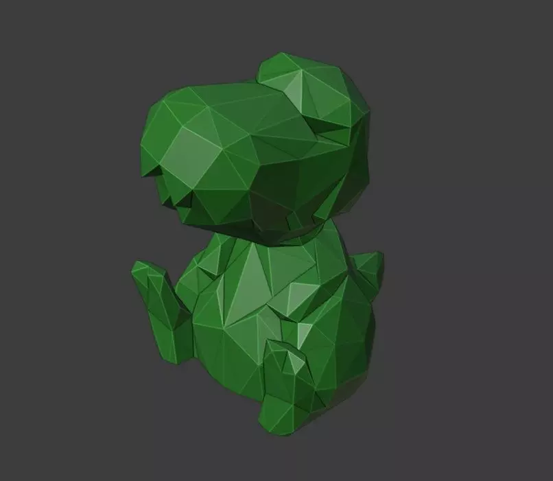 Low Poly cuter dinosaur Free low-poly 3D model