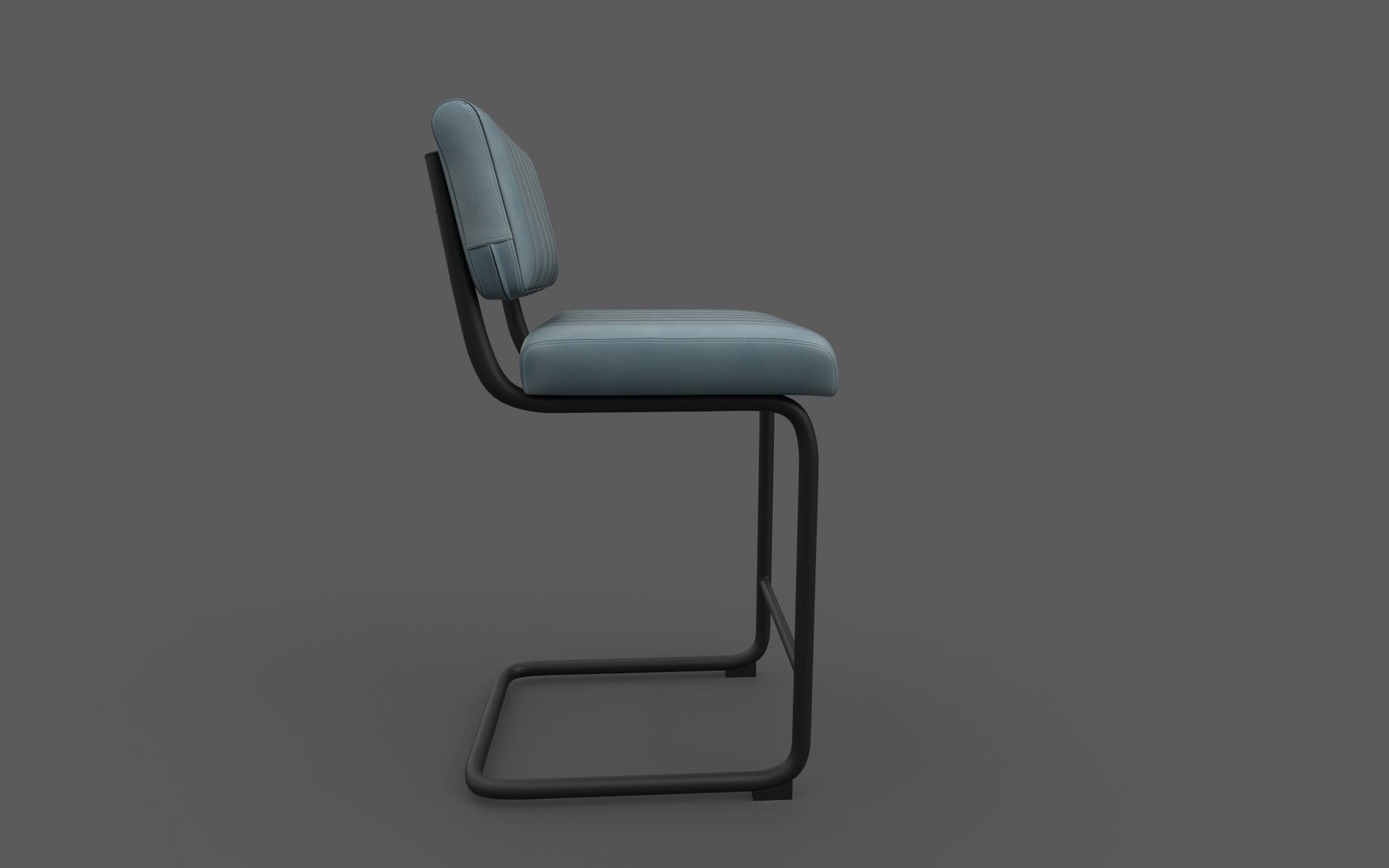 Chair bar Low-poly 3D model_11
