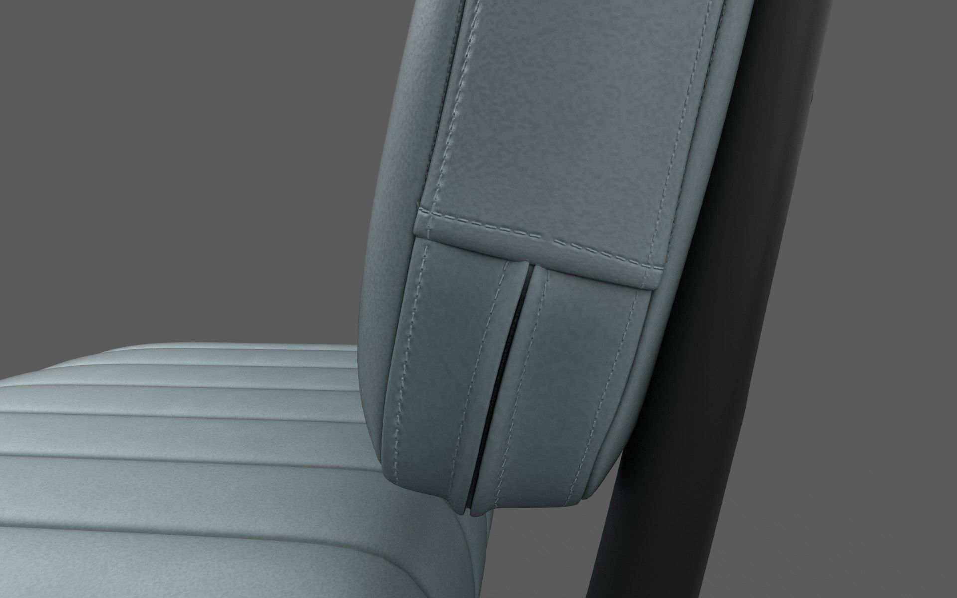 Chair bar Low-poly 3D model_1