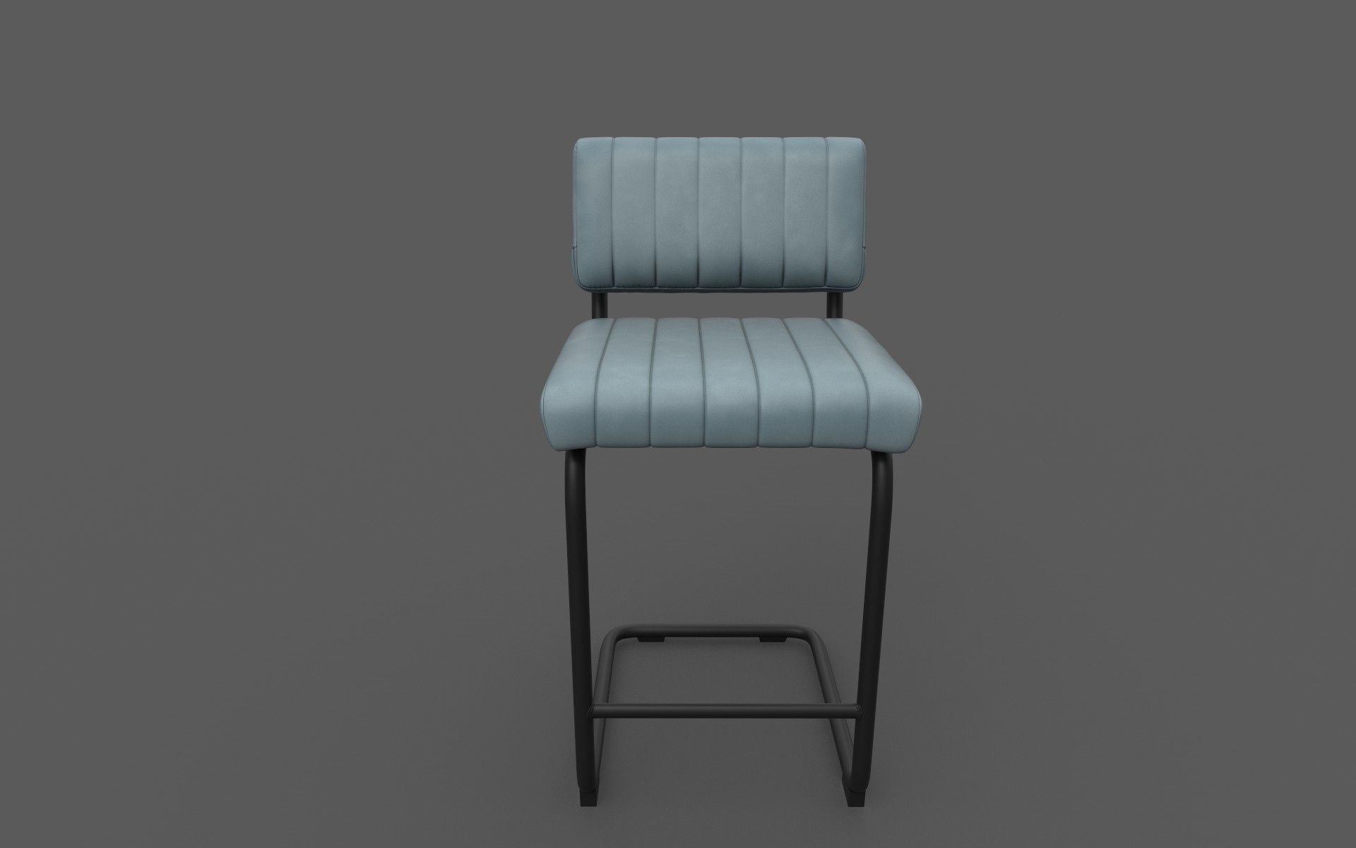 Chair bar Low-poly 3D model_5