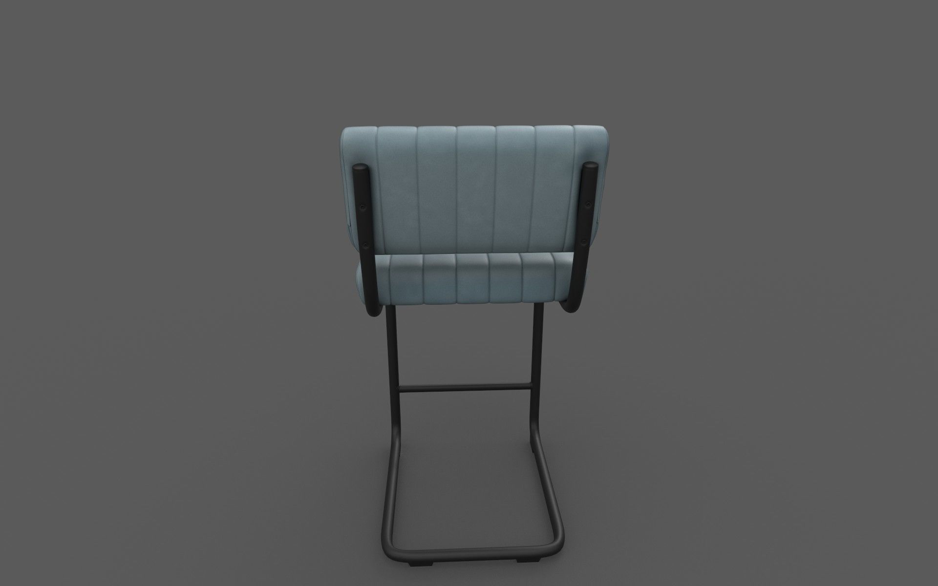 Chair bar Low-poly 3D model_9