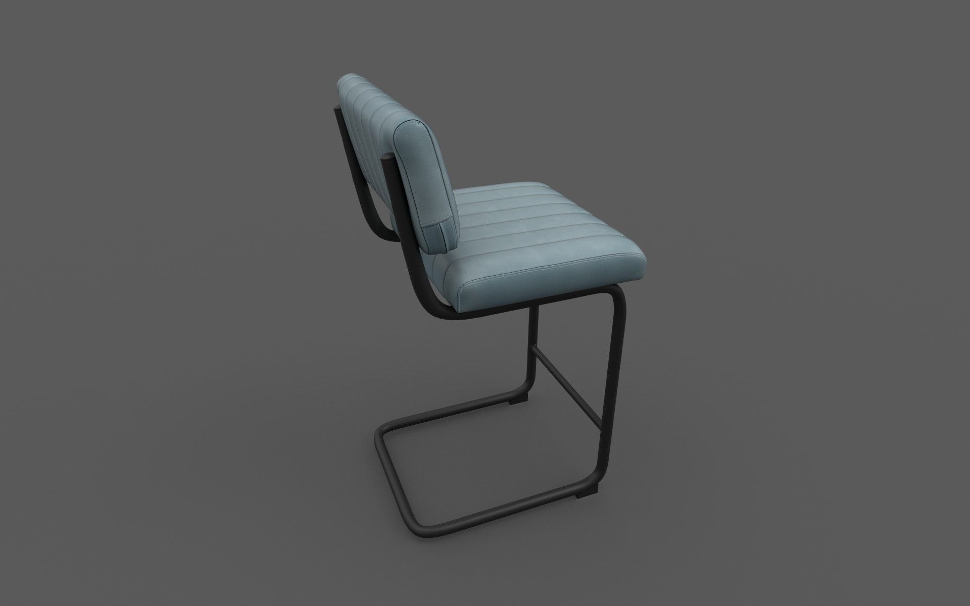 Chair bar Low-poly 3D model_10