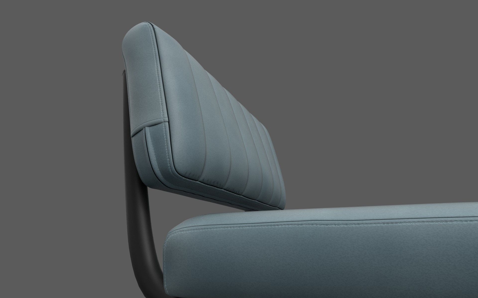 Chair bar Low-poly 3D model_3