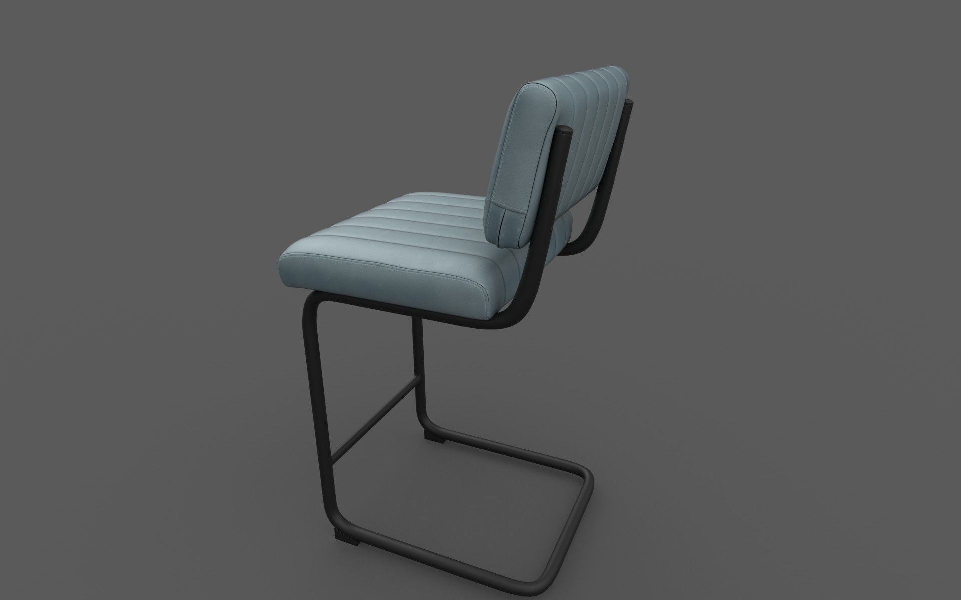 Chair bar Low-poly 3D model_8