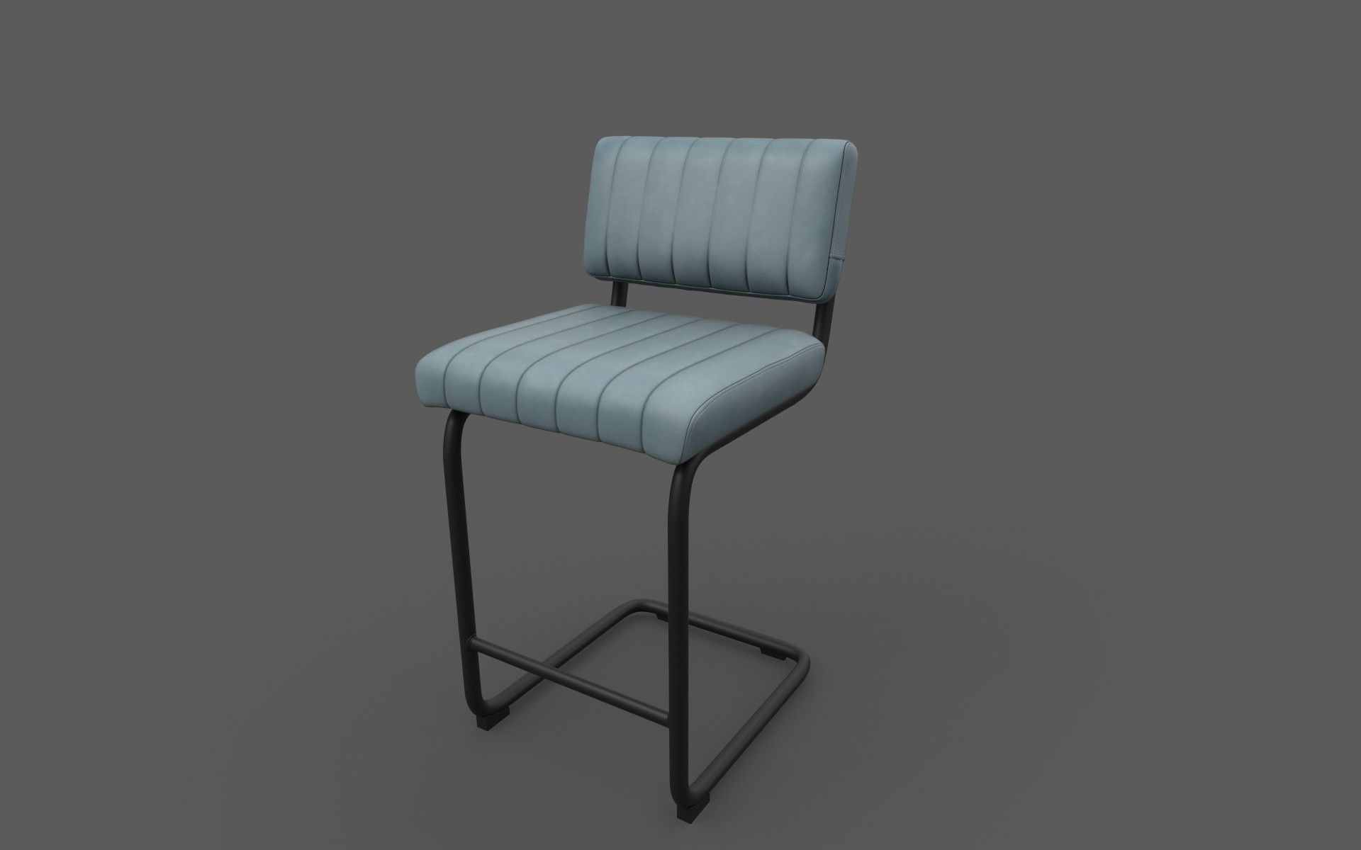 Chair bar Low-poly 3D model_6