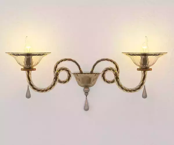 sconce wall with two candle holders