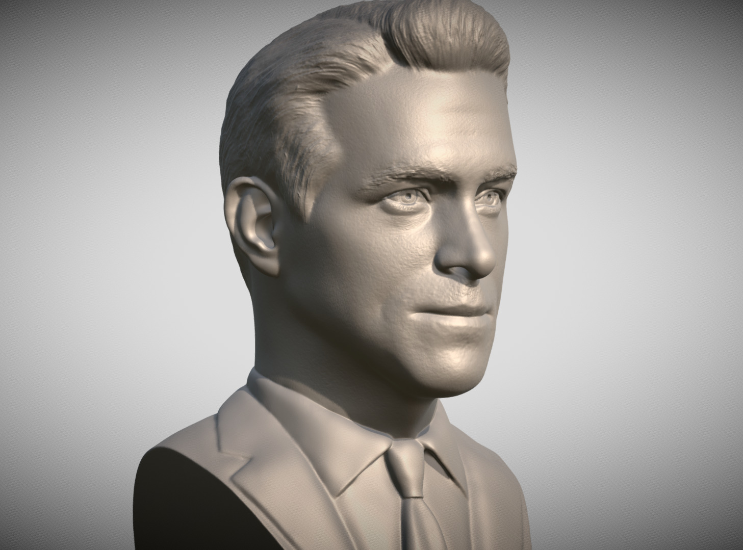 Ryan Reynolds bust for 3D printing 3D print model_2