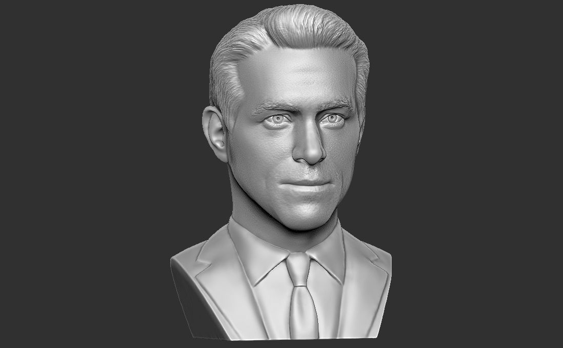 Ryan Reynolds bust for 3D printing 3D print model_16