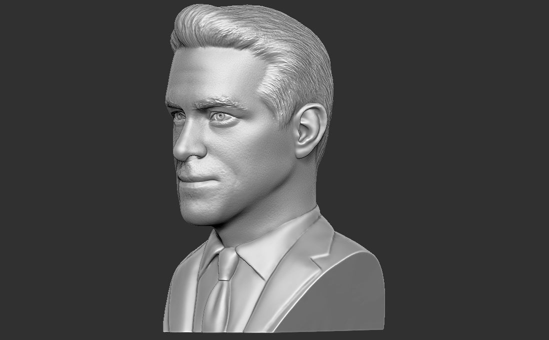 Ryan Reynolds bust for 3D printing 3D print model_8