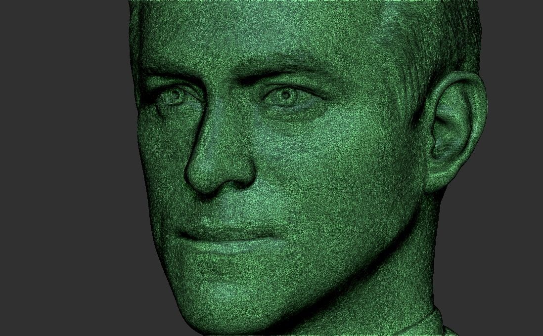 Ryan Reynolds bust for 3D printing 3D print model_31