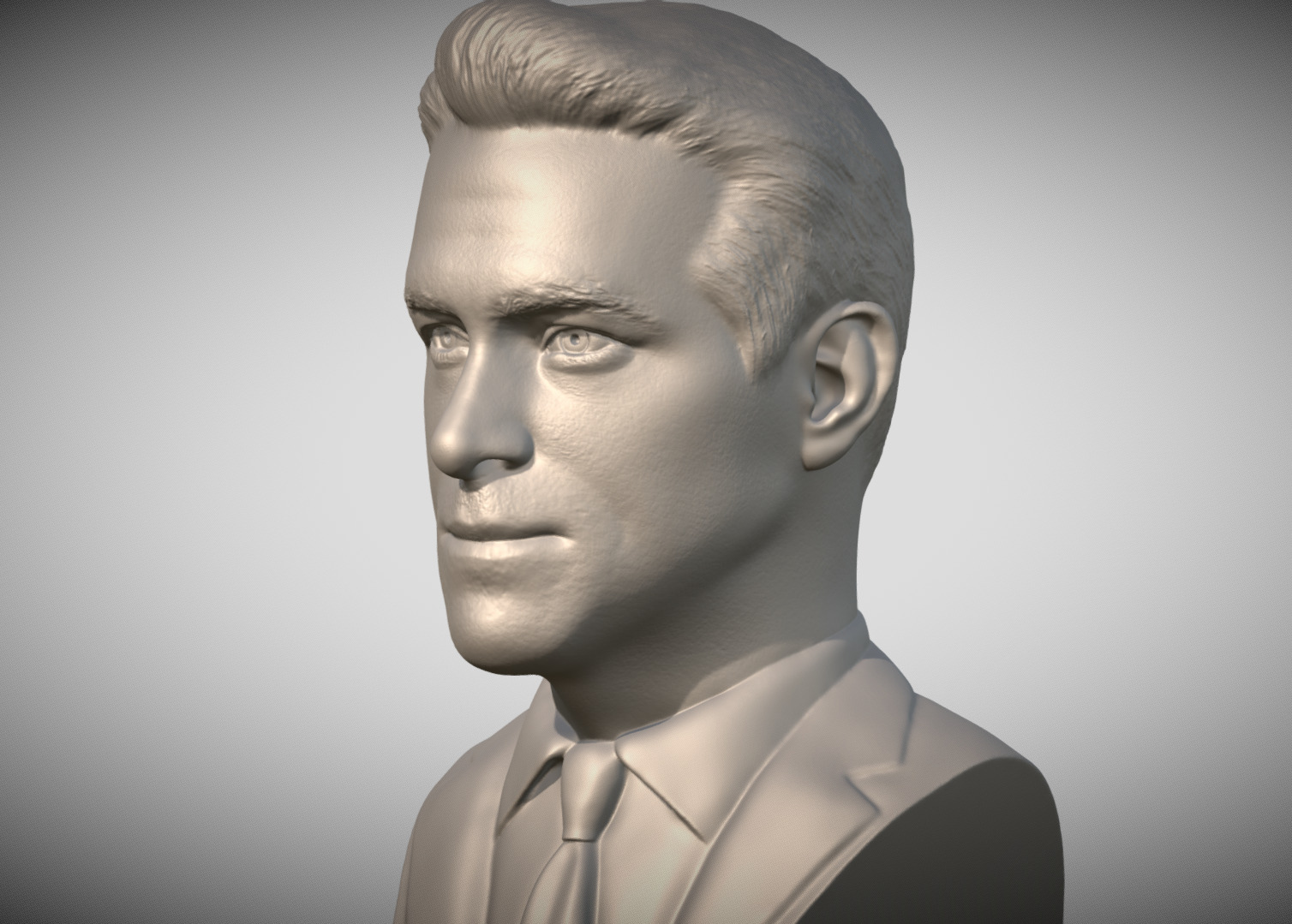 Ryan Reynolds bust for 3D printing 3D print model_3