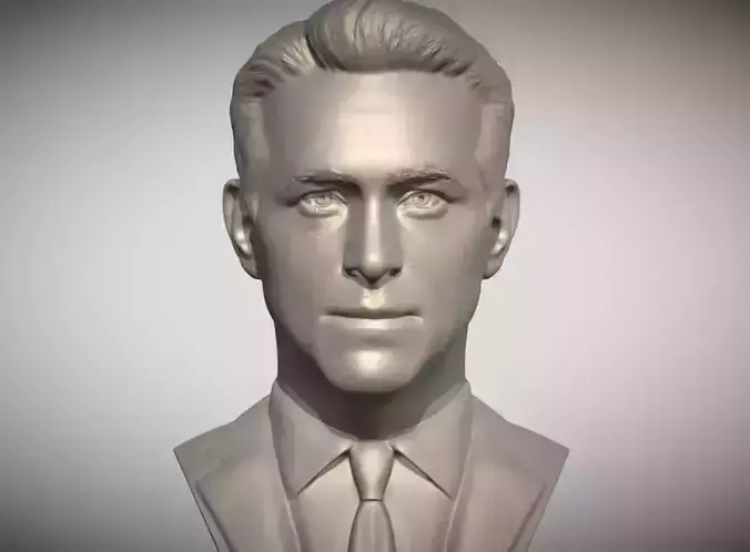 Ryan Reynolds bust for 3D printing 3D print model