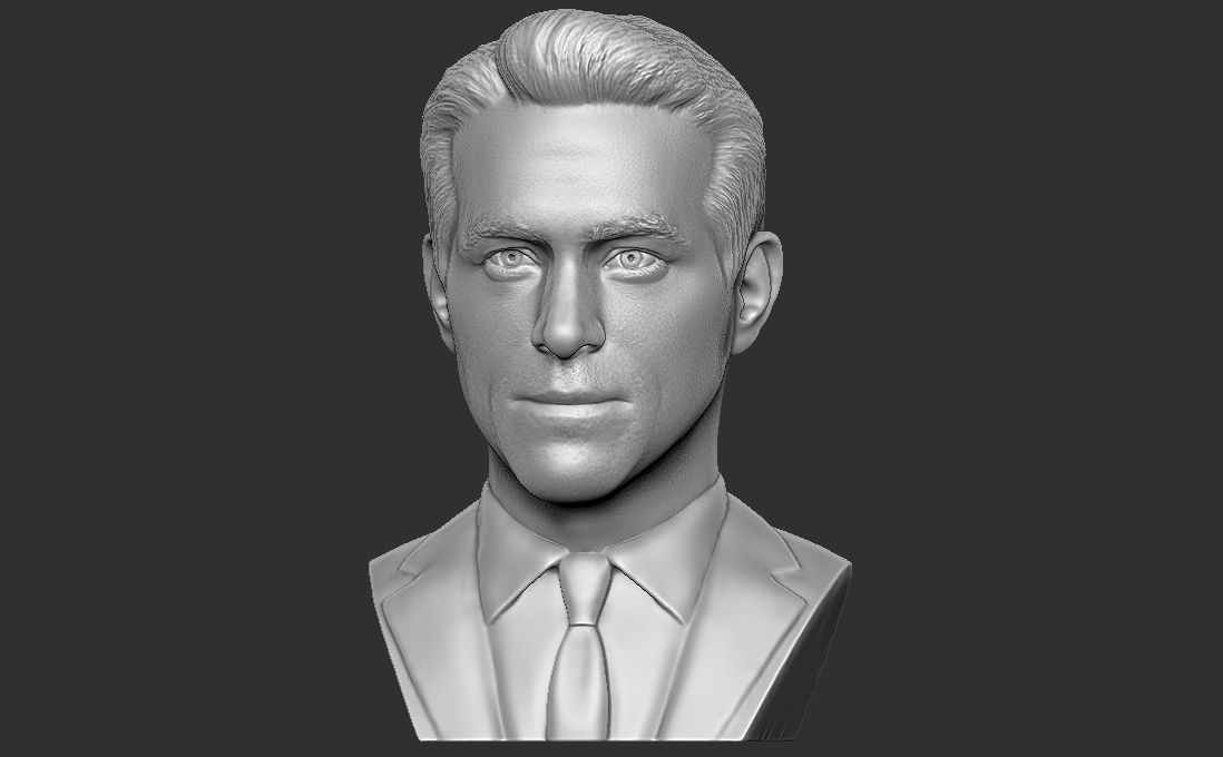 Ryan Reynolds bust for 3D printing 3D print model_6
