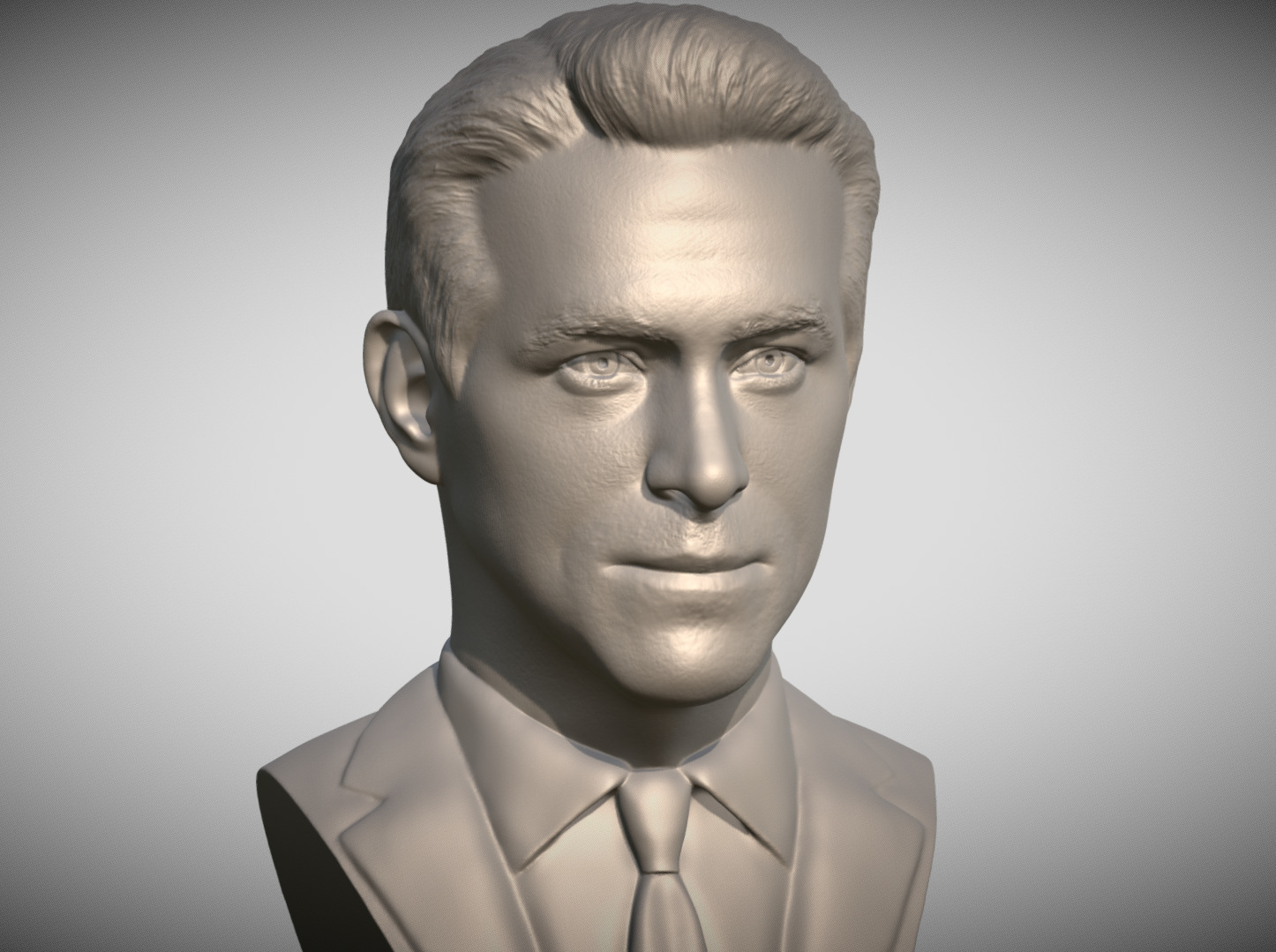 Ryan Reynolds bust for 3D printing 3D print model_4