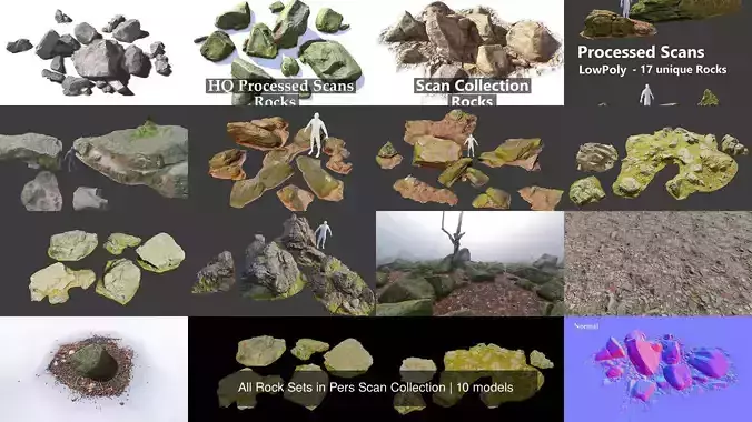 All Rock Sets in Pers Scan Collection 