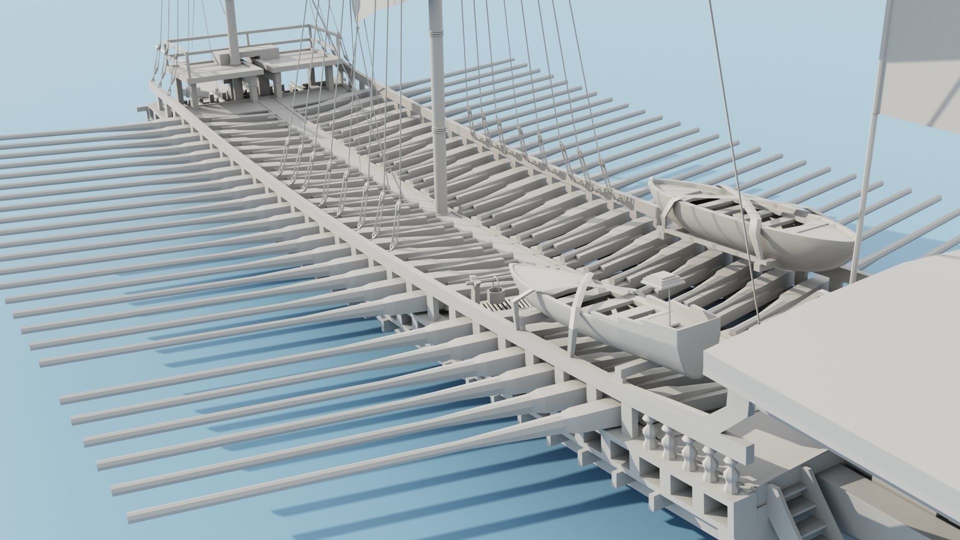Galley Ship 3D model_3