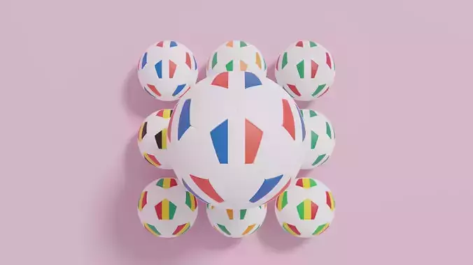 Flag Soccer Ball Collection