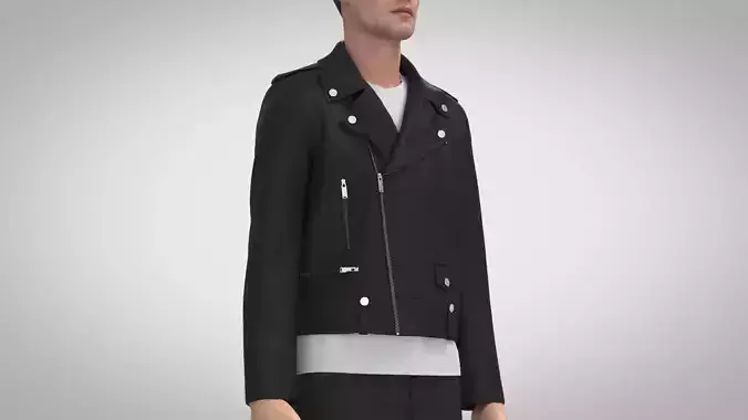 Leather Biker Jacket