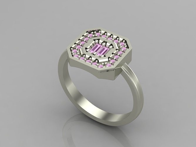 Women Rings Candy Style 3DM Render Files Machine Ready 80 3D print model