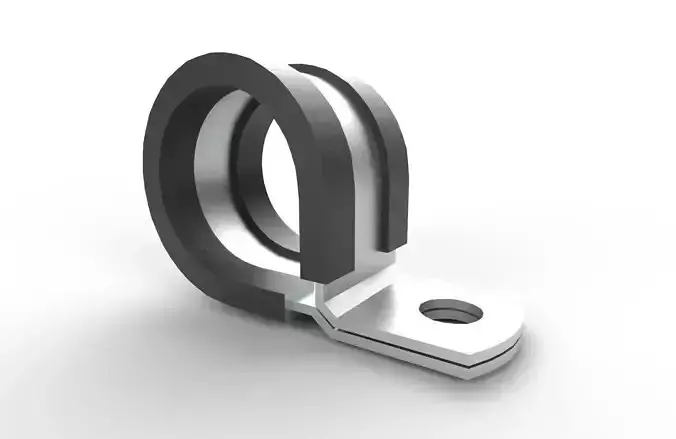 Cable Clamp M8 Low-poly 3D model