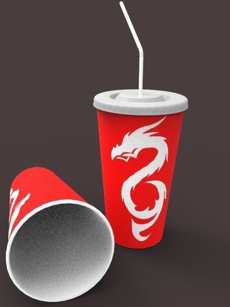 Soda Cups 3D model_2
