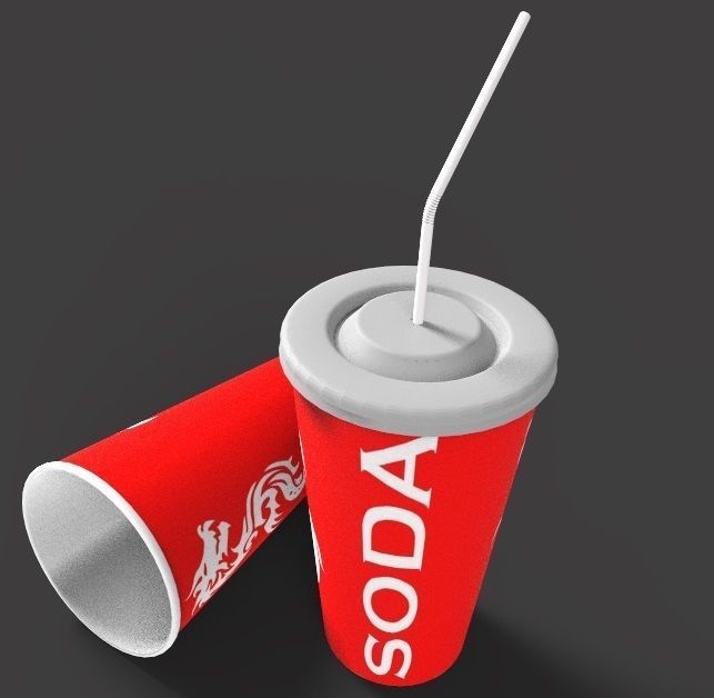 Soda Cups 3D model_1