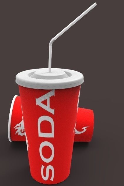 Soda Cups 3D model_7