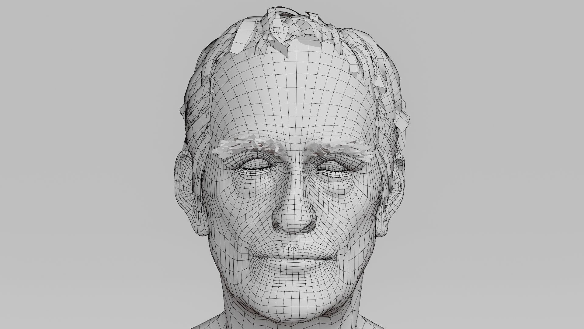 Realistic Male Character - Grandpa Thomas 3D model_15